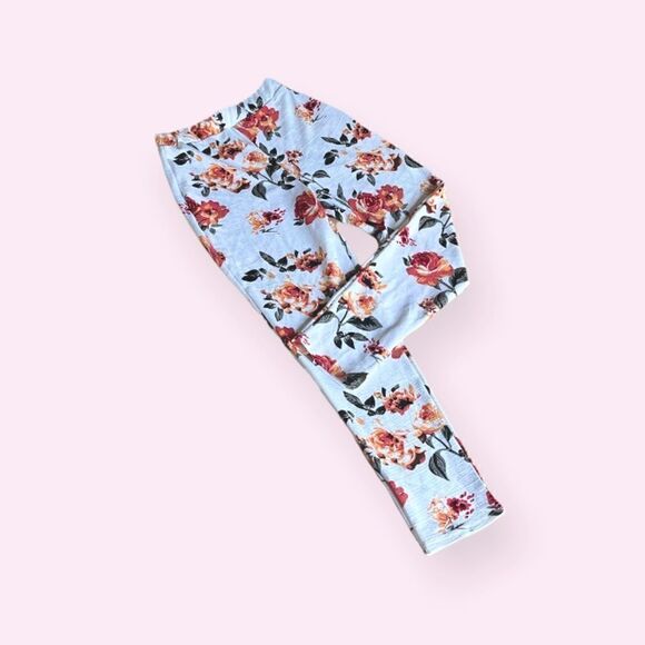 SHEIN White Floral Dress Pants (M) - Picture 2 of 3